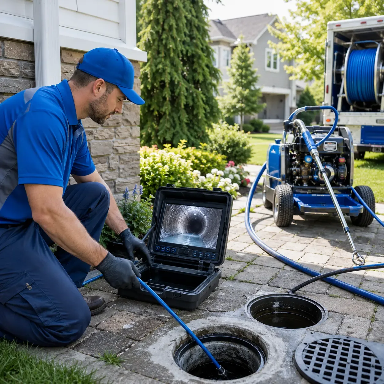 Outdoor drain cleaning professionals serving Collinsville, TX